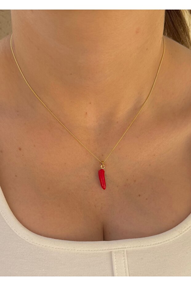 Pepper Necklace Gold Minimal Chain Women's Pepper Necklace
