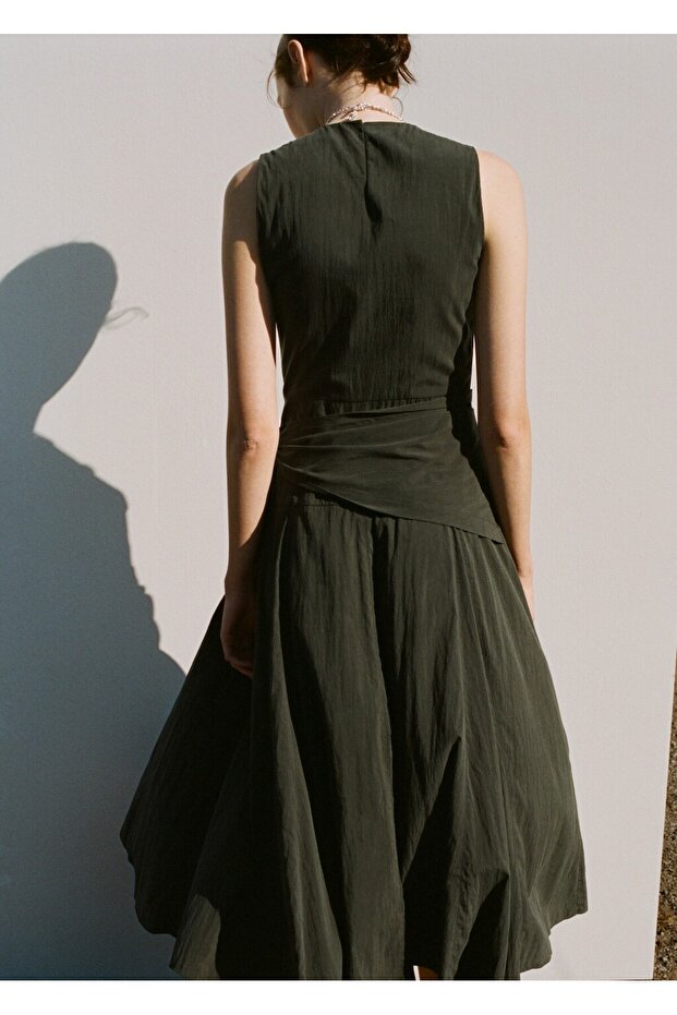 Lyocell fular elbise - 4