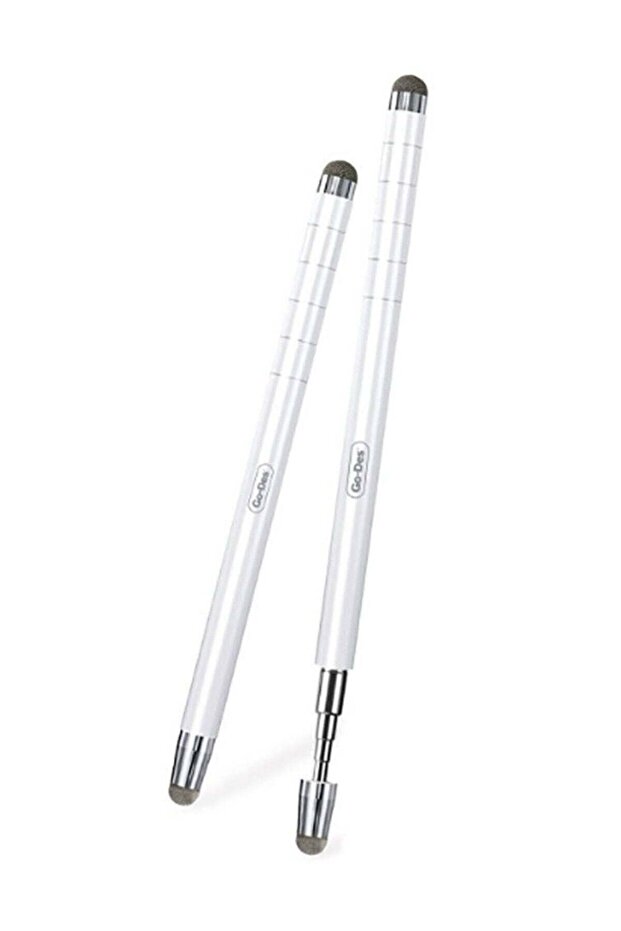 GD-P1127 Universal Phone and Tablet Extendable Telescopic Touch Pen- White