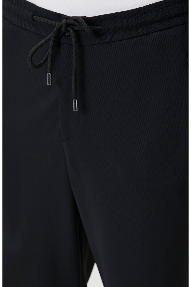 N-Tech Siyah Diyagonal Eşofman Altı - 4