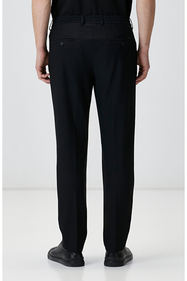 Siyah N-Tech Örme Pantolon - 3