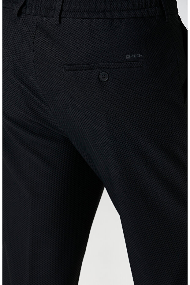 Siyah N-Tech Örme Pantolon - 5