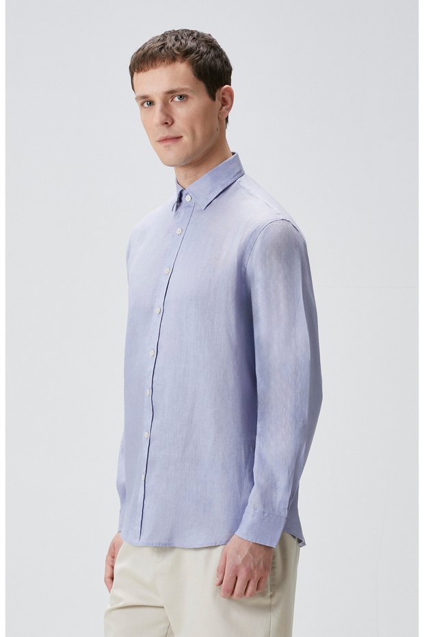 Lila Keten Gömlek - 5