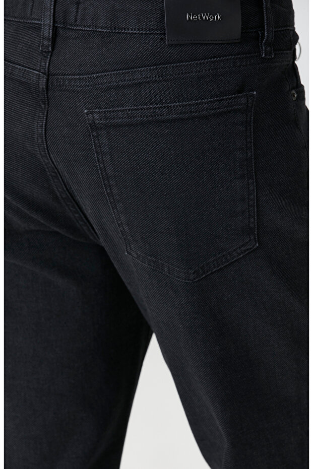 Antrasit Denim Pantolon - 5