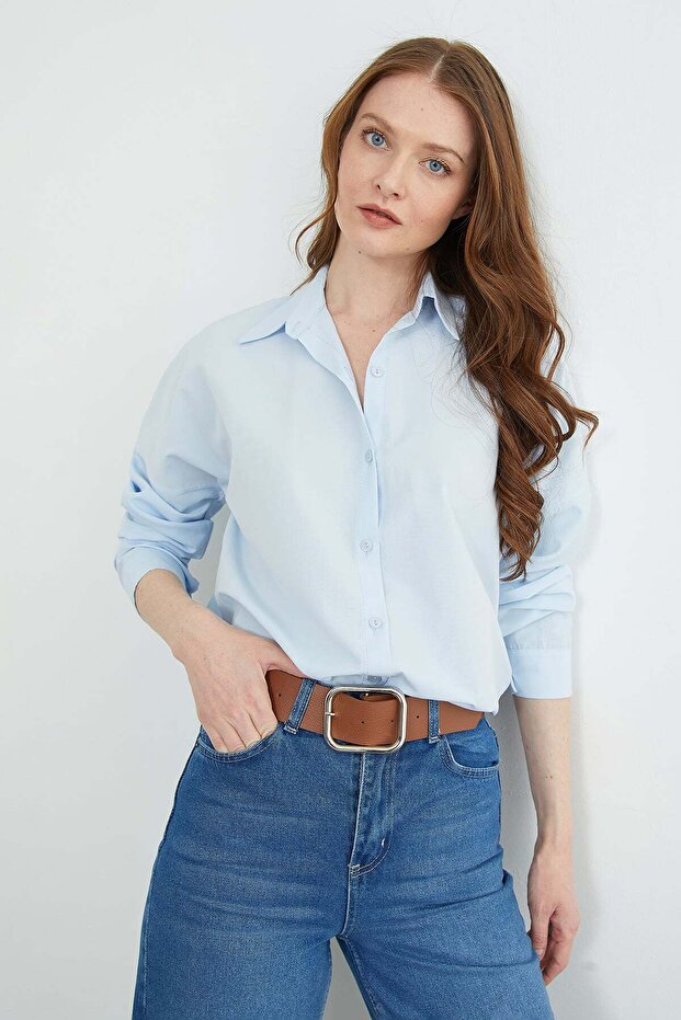 Basic Düğmeli Gömlek - 2