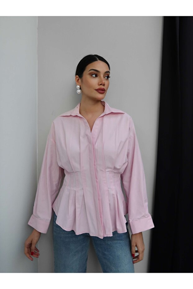 Bel Pileli Gömlek - 2