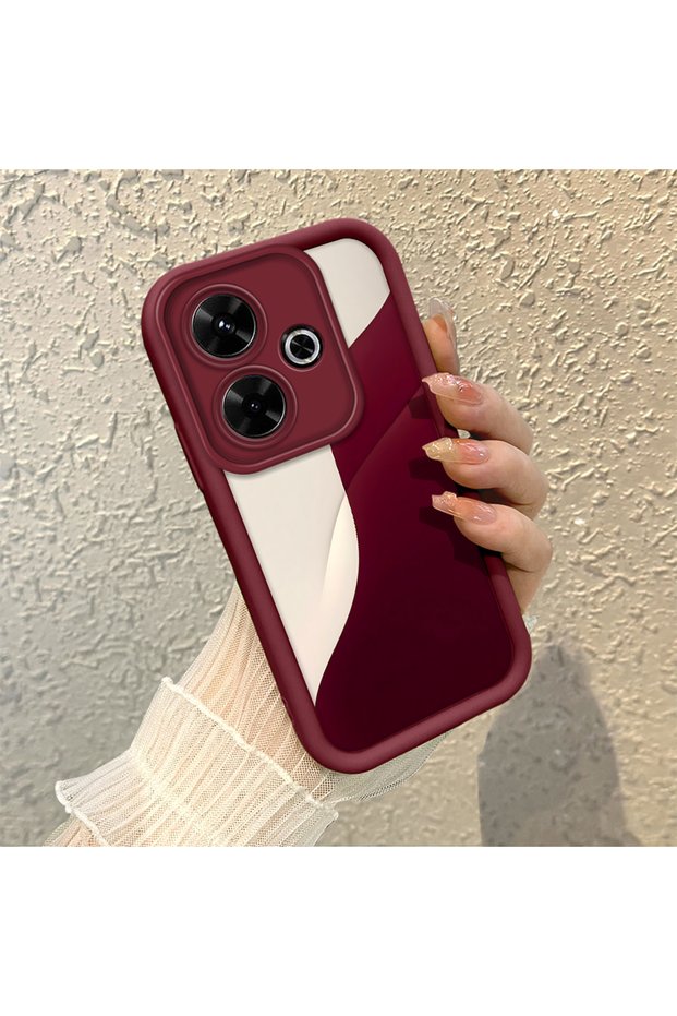 Poco M6 4g Compatible Stylish and Simple Color Design, High Quality Silicone Phone Case