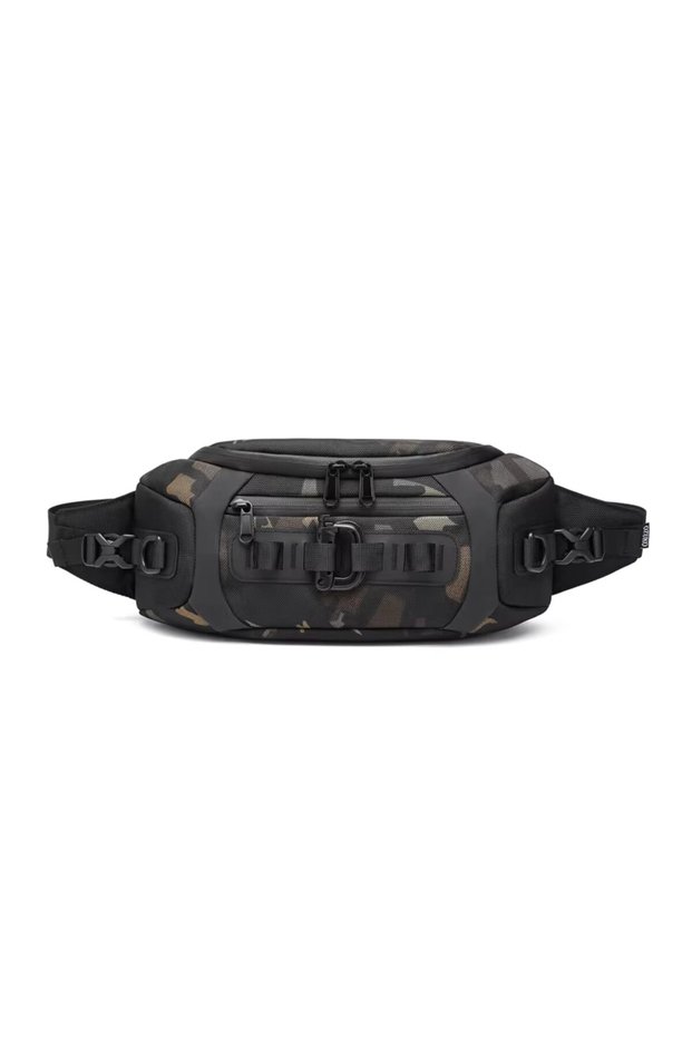 Waist Bag for Mens, Crossbody Sling Bags Travel Water-Resistant Oxford Anti Theft, Small, Camo, 9530