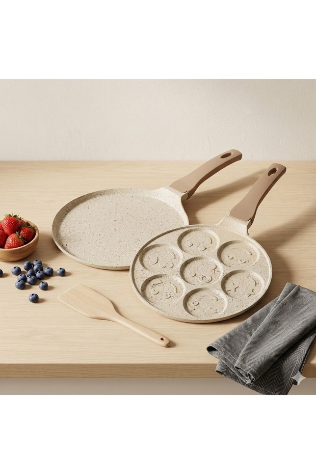 Krem 2'li Krep&Pankek Tava Seti - 3