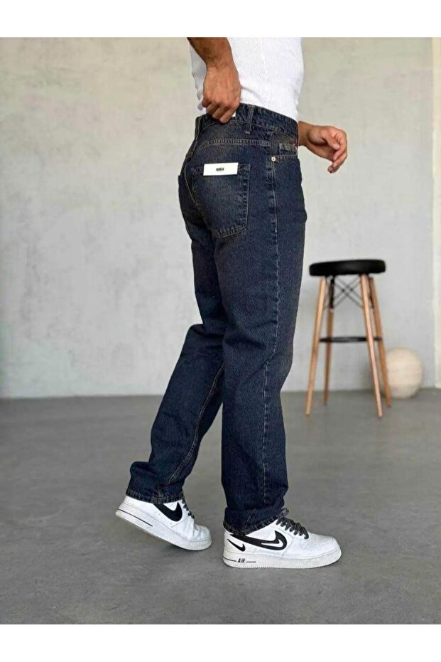 We11 Dark Navy Blue Baggy Pants