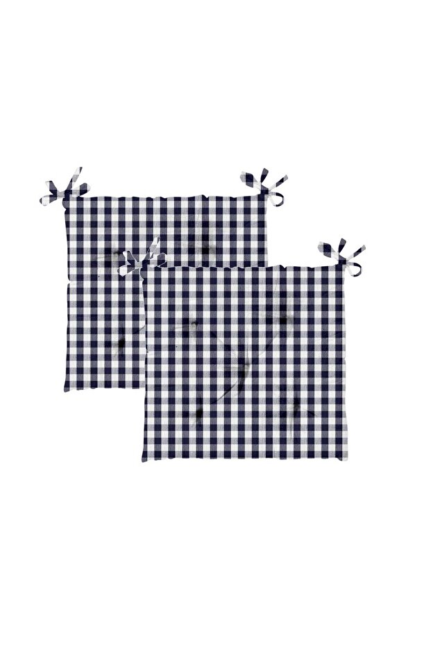 Chair Pad, 40 x 40 cm, 2 pcs, Navy
