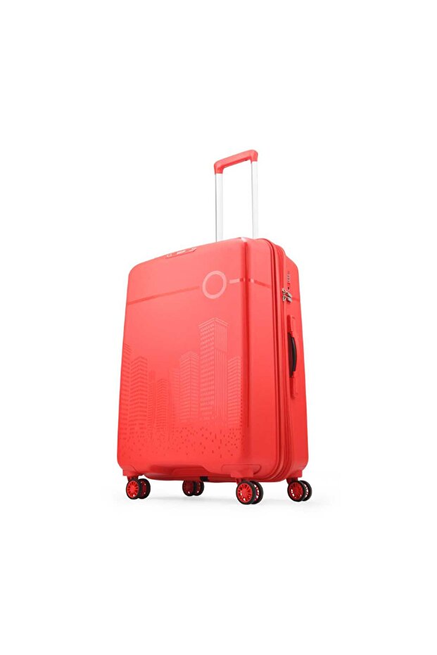 Cityscape Plus 4 Wheel Hard Trolley 79cm Red