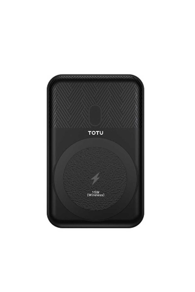 Wireless Charging Power Bank, 10000mAh, Black