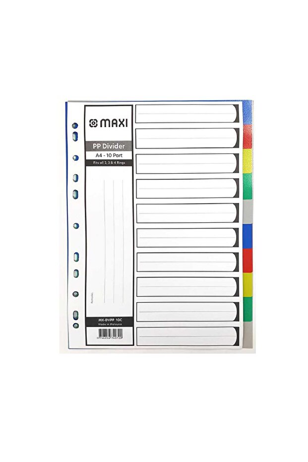 10 Part A4 File Divider - 1
