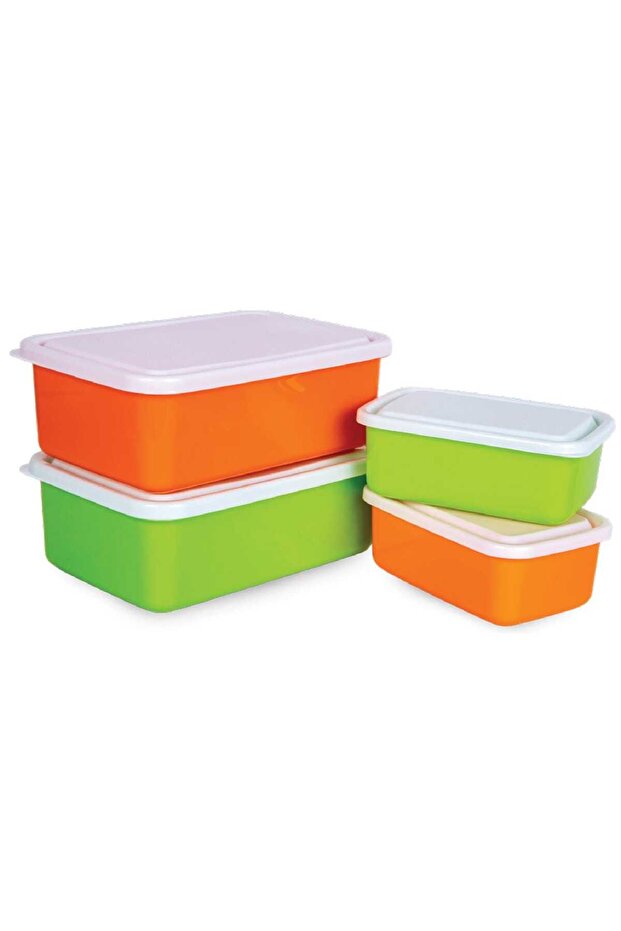 Food Box Set, 4 pcs, Assorted