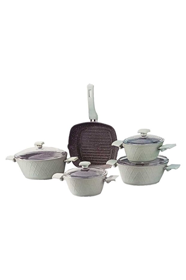Aluminium Non-Stick Cookware Set, 9 pcs