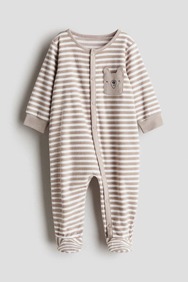 Fleece all-in-one pyjamas