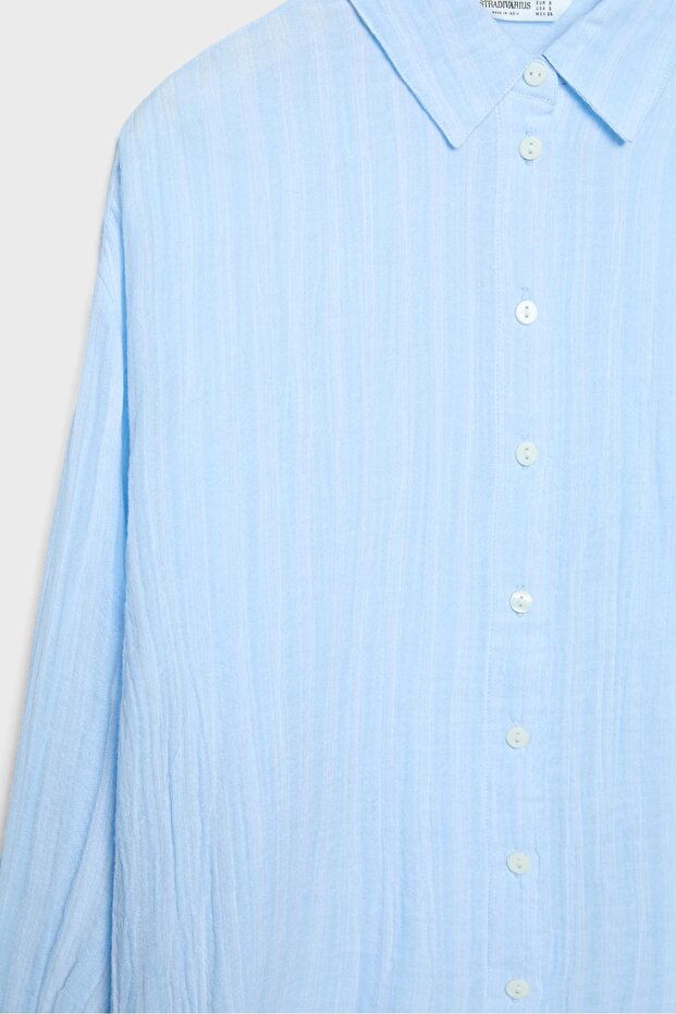 Basic çift kumaş gömlek - 8