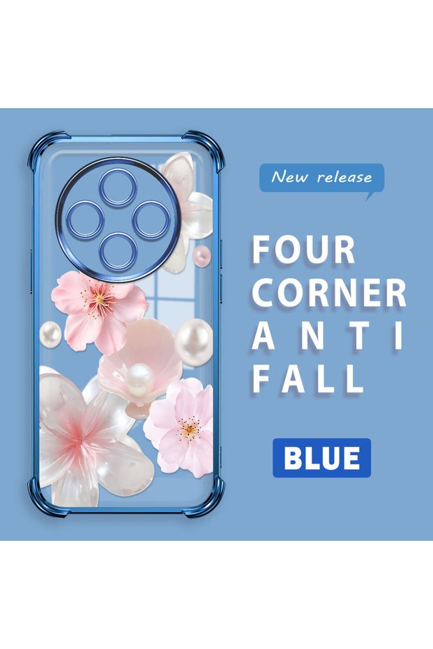 Redmi A4 Compatible Transparent Four Corner Silicone Coated Glossy Edge Case