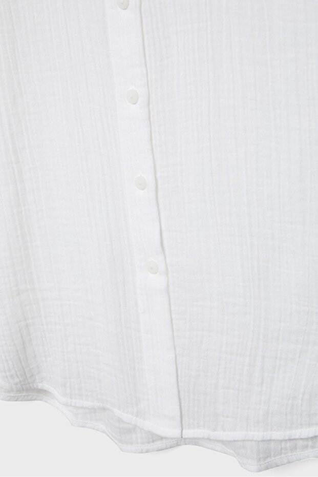 Basic çift kumaş gömlek - 8