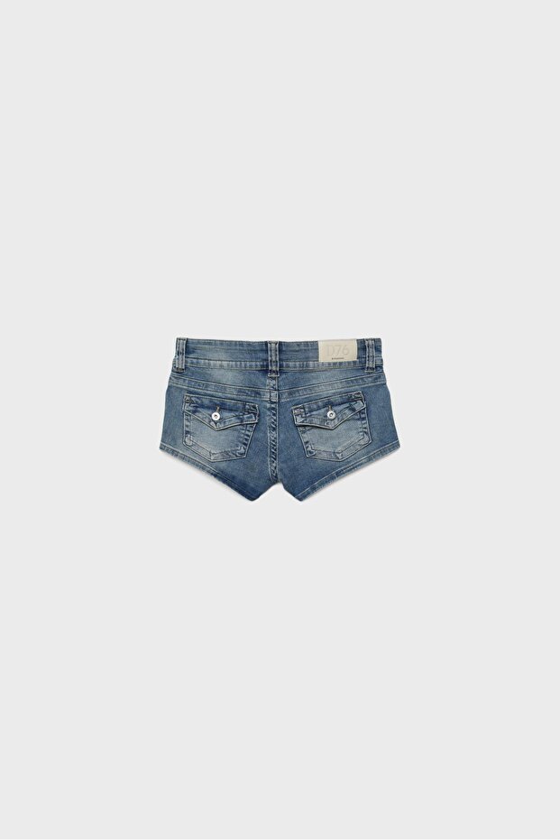 D76 DENIM MICRO SHORTS - 7