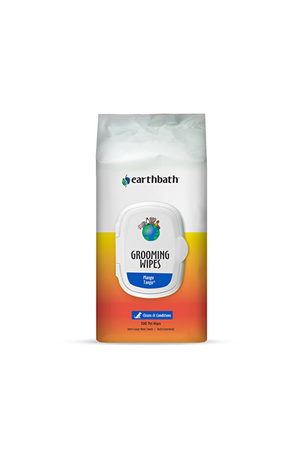 Dog & Cat Grooming Wipes Mango Tango -Mango Essence - 100 Count