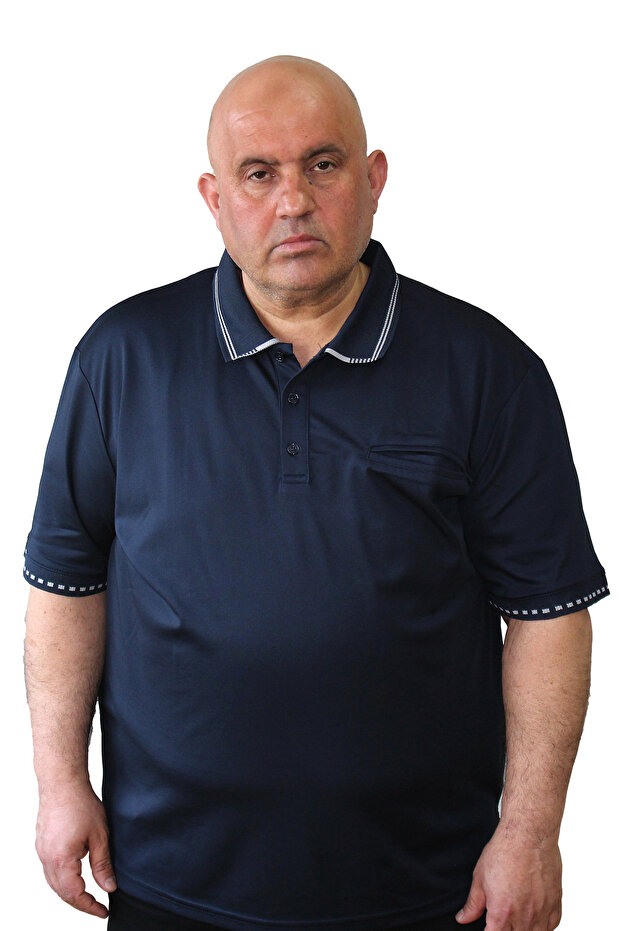 Men's Plus Size Polo Neck T-shirt