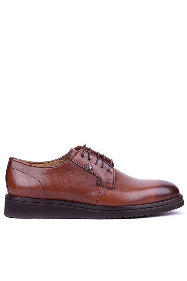 - Genuine Leather Tan Color Casual Men's Shoes - 2980
