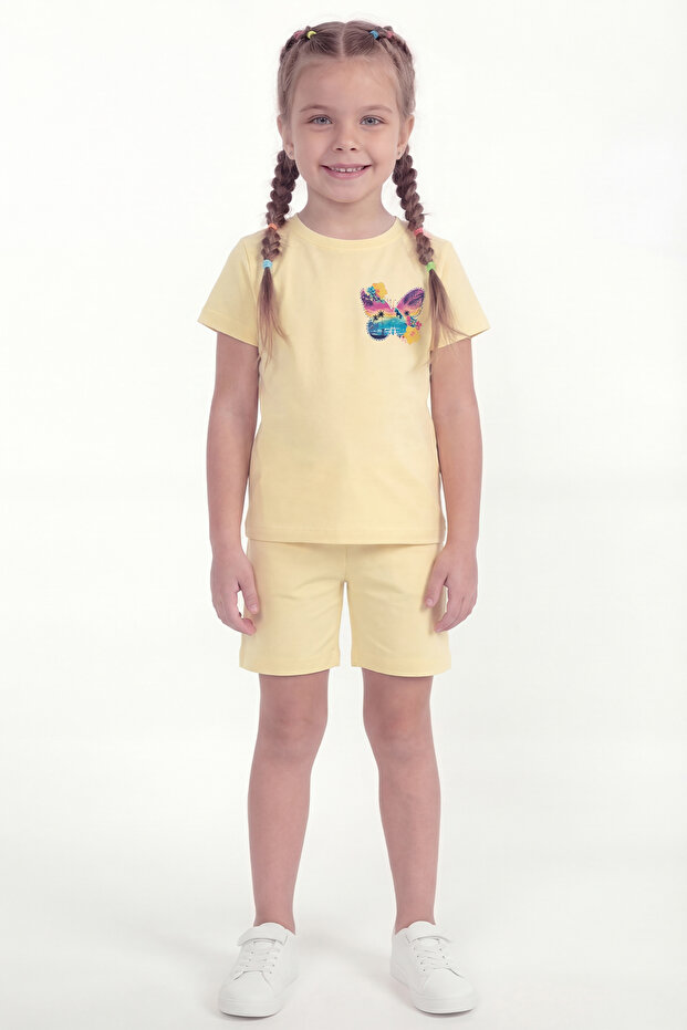 Girl's Printed Shorts Set B12
