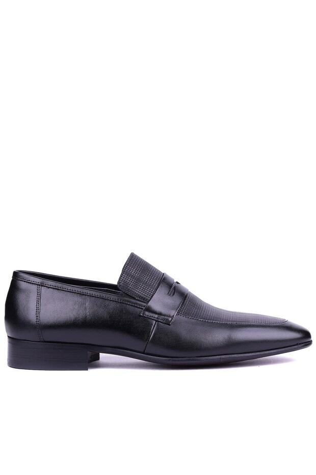 - Genuine Leather Black Color Men's Classic Shoes - 2061