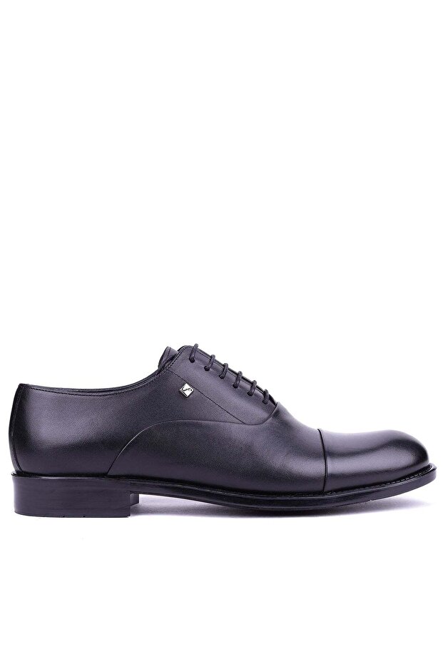 - Genuine Leather Black Color Men's Classic Shoes - 7102