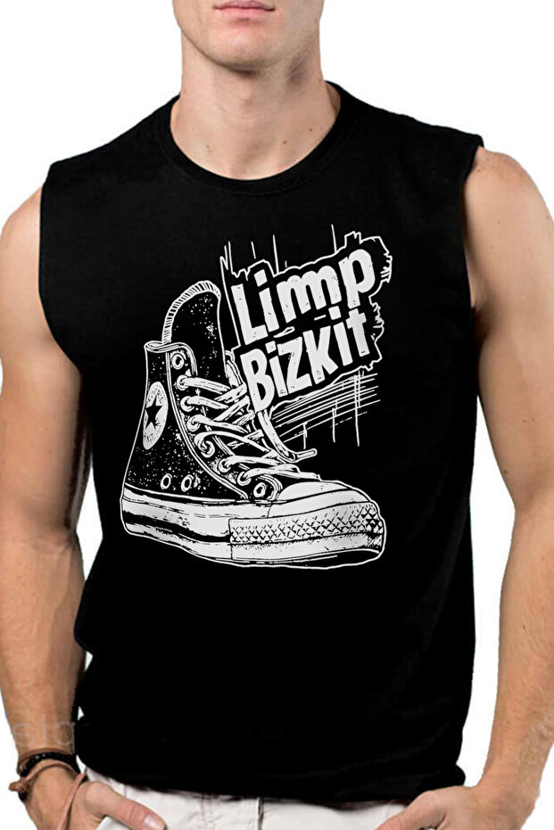 Limp Sneakers Black Cut Sleeve | Sleeveless Men's Tshirt | Athlete