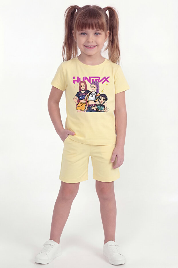 Girl's Printed Shorts Set B22