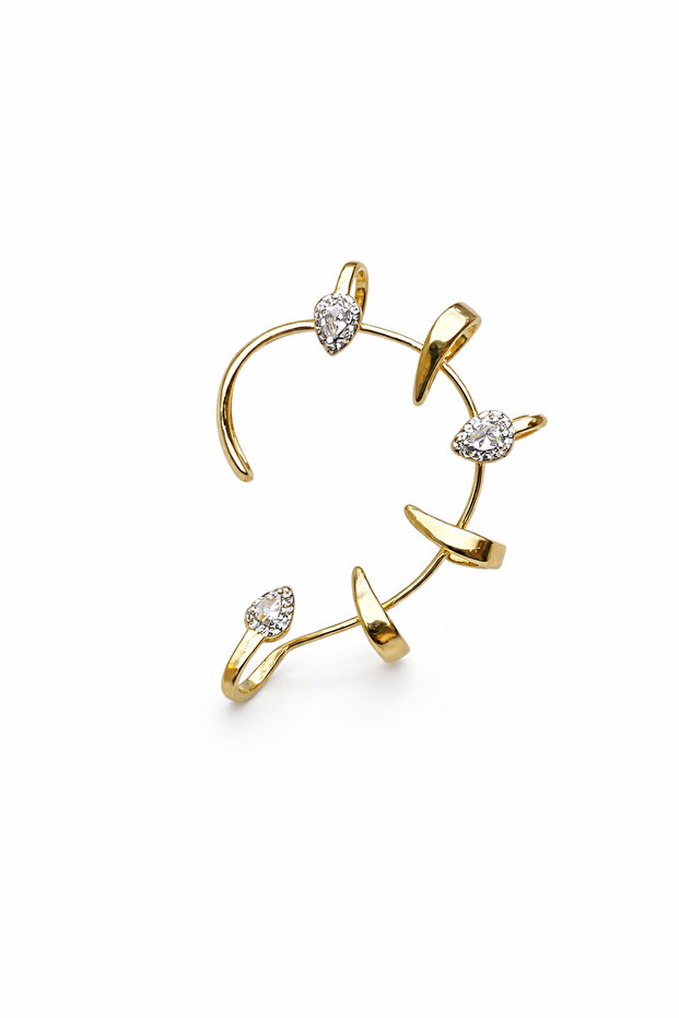 Çelik Taşlı Earcuff - 1