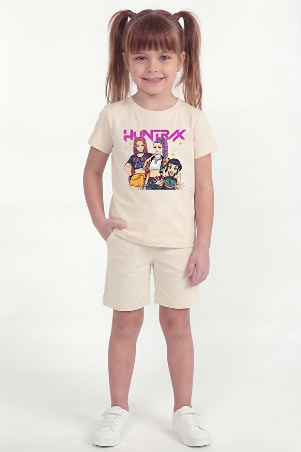Girl's Printed Shorts Set B22
