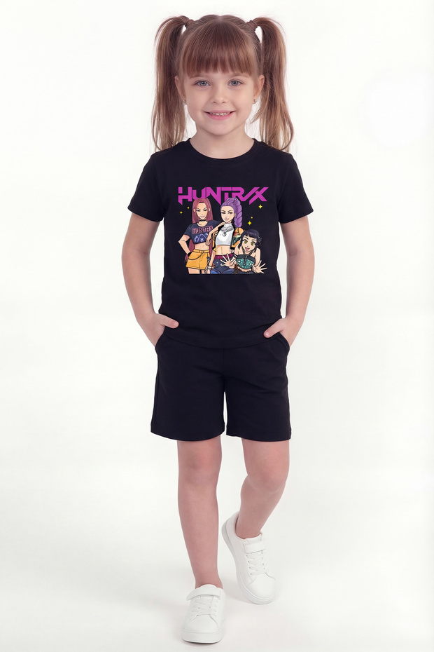 Girl's Printed Shorts Set B22