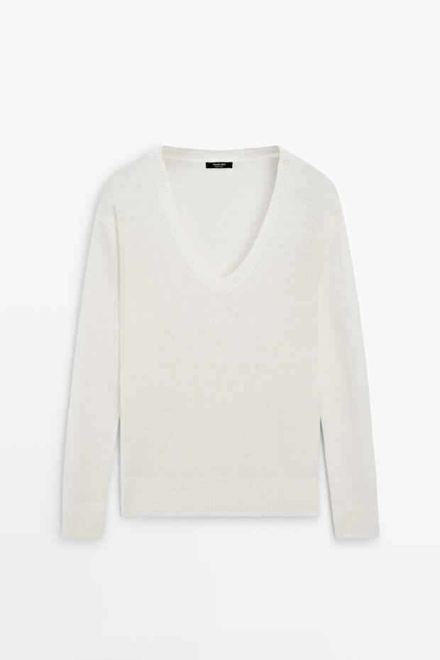 Keten V yaka triko kazak - 5