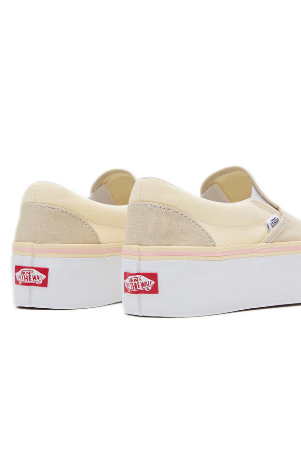 Classic Slip-On Stackform Kadın Ekru Sneaker - 6