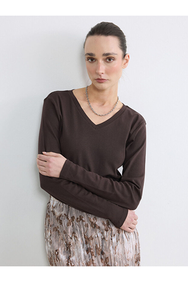 V-Neck Women's Bodysuit