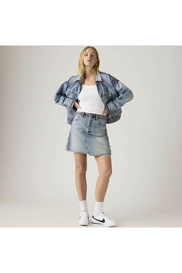 Deconstructed Edge Blue Women's Skirt 005Q4-0000
