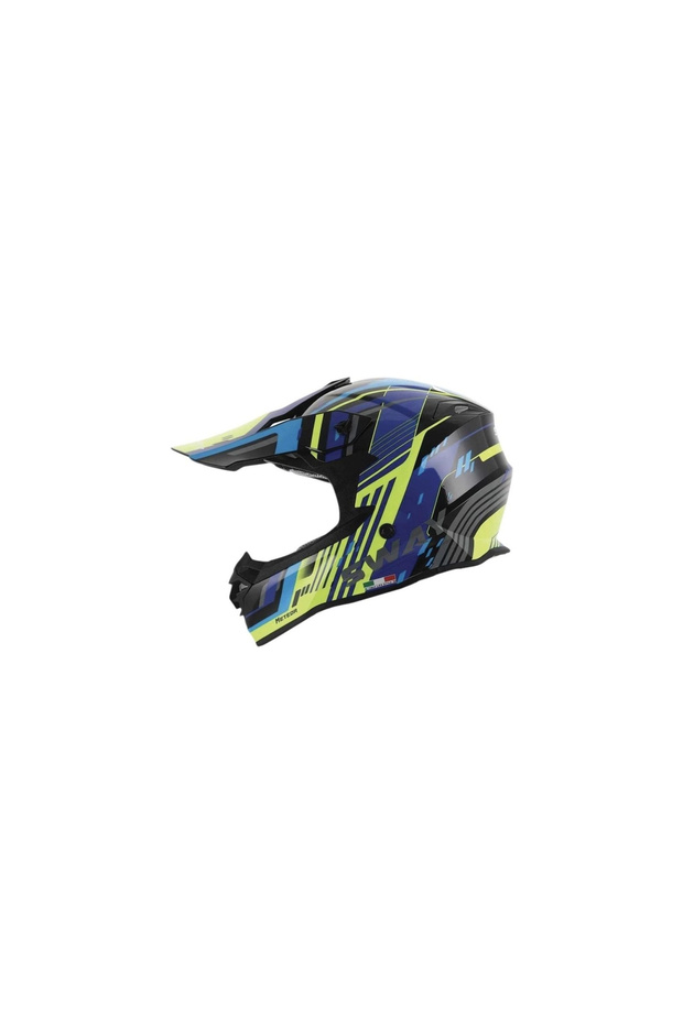 Sway HELMET FS-617 METEOR CROSS BİSİKLET KASKI L BEDEN SARI MAVİ