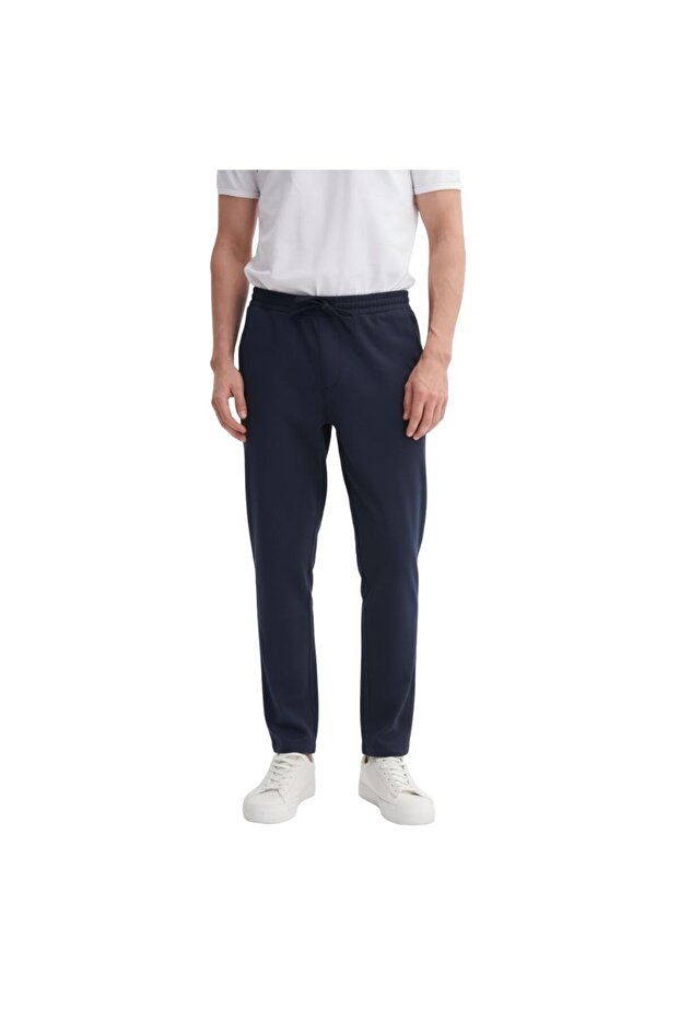 Men's Canvas Trousers 00140 Dark Blue