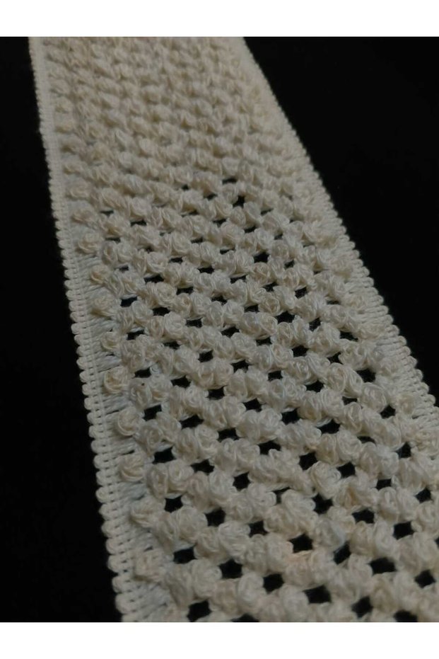 Cream Color Cotton Pack Knitted Decorative Strip 1 Meter