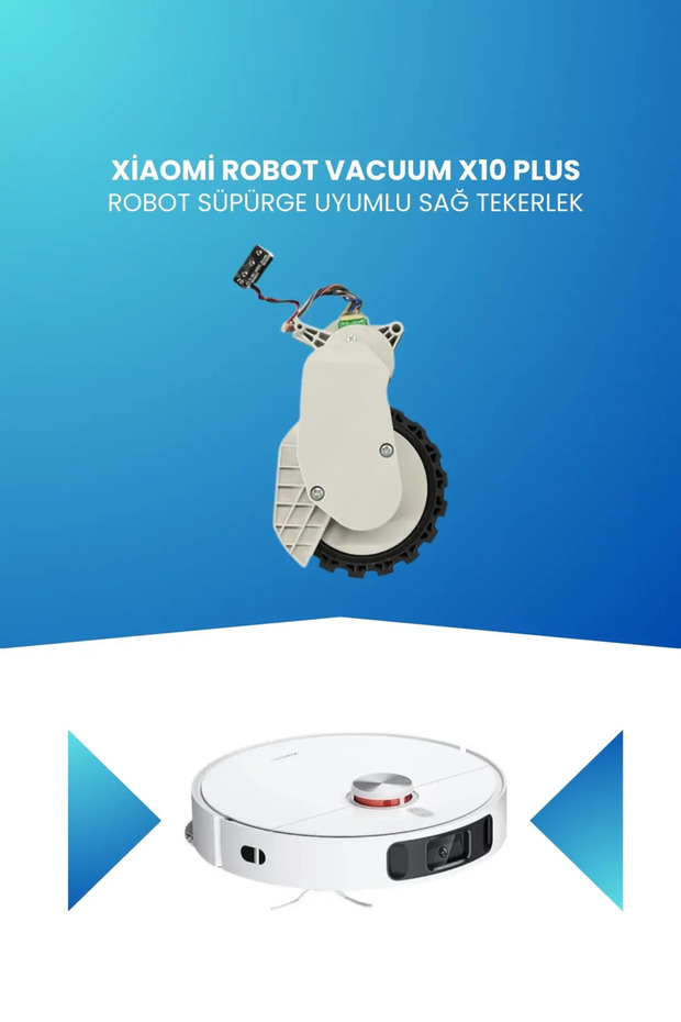 مكنسة كهربائية روبوتية متوافقة مع Xiaomi Mi Robot Vacuum X10 Plus، العجلة اليمنى