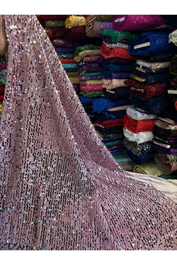 Sequined Velvet Fabric Premium Quality