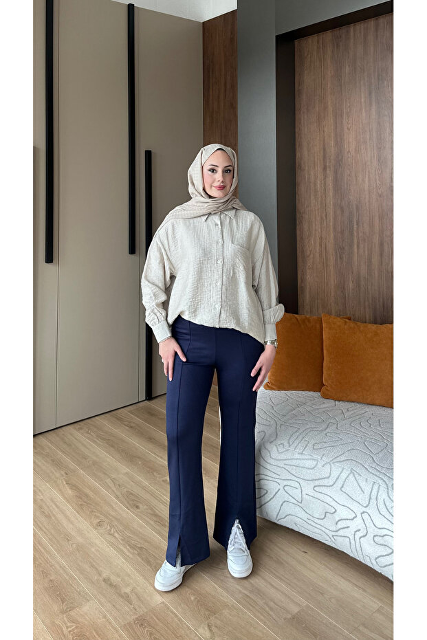 شق قماش مودال بنطلون