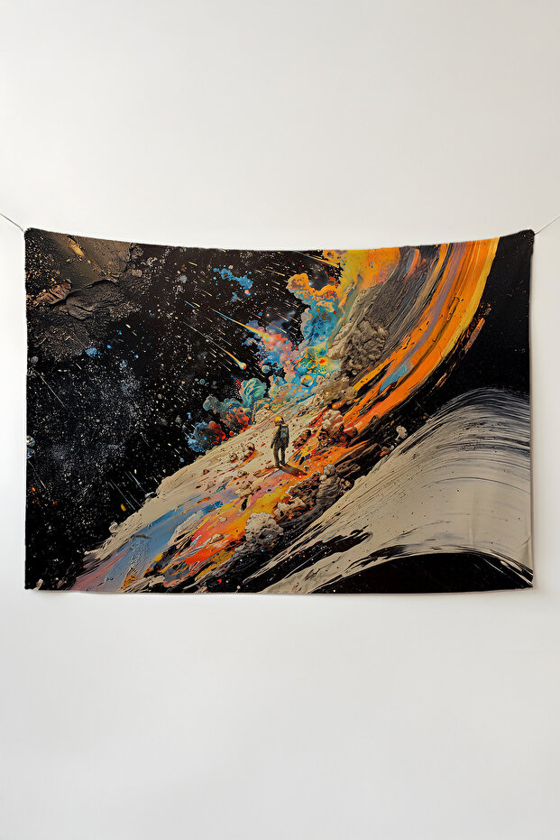 Interstellar Wall Covering – Large Size Tapestry Wall Rug Sq, Game Anime Movie Room Decor