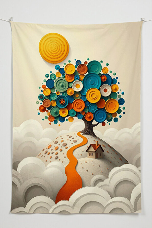 The North Kaio Planet Room Captivates – Anime Wall Covering, Oversized Tapestry, Impressive