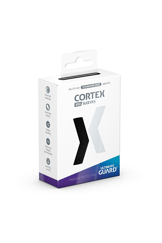 Cortex Sleeves Standard Size 100 Black - 1