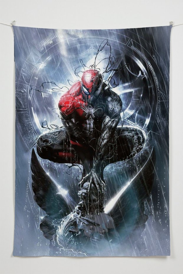 Spider-Man Venom Wall Covering – Large Size Tapestry Wall Rug Sq, Game Anime Movie Room Decor